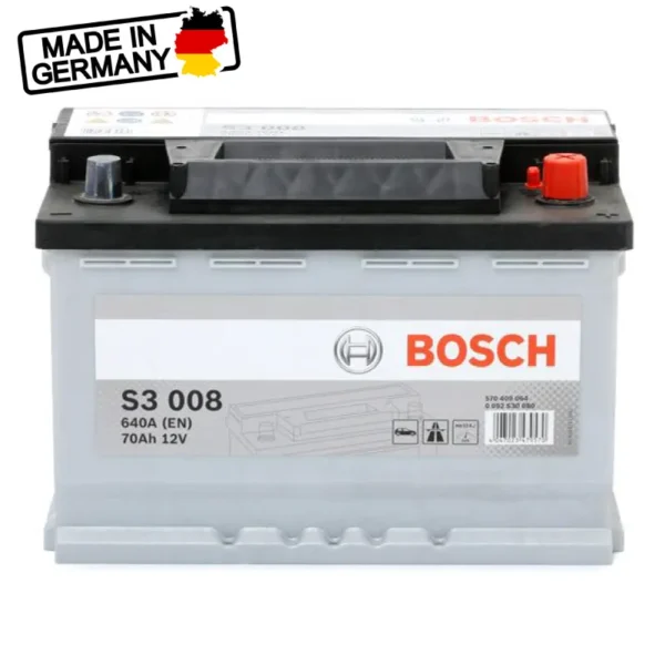 BATTERIE BOSCH S3 008 12V 70AH 640A (L3)